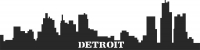 Detroit Skyline City Buildings - DXF SVG CDR Cut File, ready to cut for laser Router plasma
